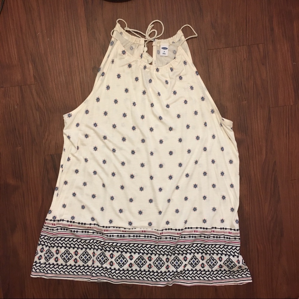 Off-white sleeveless top